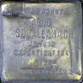 Stolperstein für Arno Schallamach (Brüsseler Platz 9)