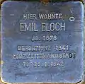 Stolperstein für Emil Bloch (Lütticher Straße 43)
