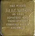 Stolperstein für Julius Nathan (Brüsseler Straße 104)