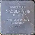 Stolperstein für Max Jungleib (Fleischmengergasse 24)