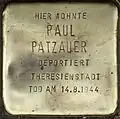 Stolperstein für Paul Patzauer (Maastrichter Straße 21)