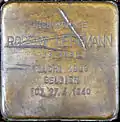 Stolperstein für Robert Leffmann (Gleueler Straße 192)