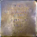 Stolperstein für Senta Goetzoff (Brabanter Straße 27)