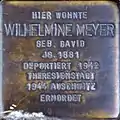 Stolperstein für Wilhelmine Meyer (Brabanter Straße 27)