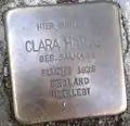 Stolperstein für Clara Hartog (Graf-Geßler-Straße 2)