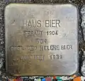 Kopfstein Haus Bier (Hülchrather Straße 6)