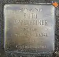Stolperstein für Ruth Oppenheimer (Hülchrather Straße 6)