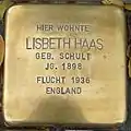 Stolperstein für Lisbeth Haas (Riehler Straße 13)