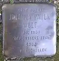 Stolperstein für Johanna Paula Wulf (Spichernstraße 24)
