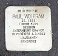 Stolperstein für Paul Wolfram