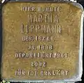Stolperstein für Martha Lippmann (Brabanter Straße 18)