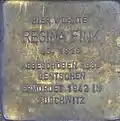 Stolperstein für Regina Fink (Brüsseler Platz 11)