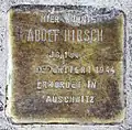 Stolperstein Rheinsberger Straße 45 für Adolf Hirsch
