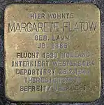 Stolperstein für Margarete Flatow
