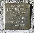 Stolperstein für Rosa Grunwald