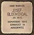 Stolperstein für Josef Bloemendal