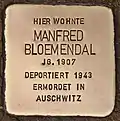 Stolperstein für Manfred Bloemendal
