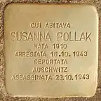 Stolperstein für Susanna Pollak