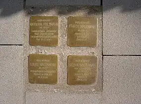 Schwandorf, Höflinger Str. 2, Stolpersteine für die Familie Waldmann