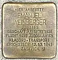 Stolperstein für Emanuel Weinberger