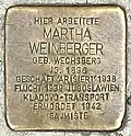Stolperstein für Martha Weinberger