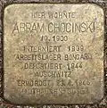 Stolperstein für Abram Chocinski (Alexianerstraße 3)