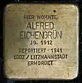Stolperstein für Alfred Eichengrün (Richard-Wagner-Straße 49)