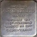 Stolperstein für Alfred Eisenberg (Arnulfstraße 27)