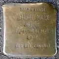 Stolperstein für Alfred Marx (Karolingerring 17)