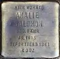 Stolperstein für Amalie Salomon (Dasselstraße 37)