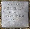 Stolperstein für Bruno Möller (Kleingedankstraße 16)