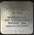 Stolperstein für Dagobert Elias (Zülpicher Platz 4)