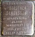 Stolperstein für Dorothea Simonsohn (Frankstraße 12)