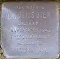 Stolperstein für Dr. Julius Bier (Rubensstraße 33)