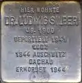 Stolperstein für Dr. Ludwig Silber (Agrippastraße 10)
