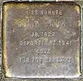 Stolperstein für Edith Baum (Schaevenstraße 4)