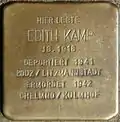 Stolperstein für Edith Kamp (Meister-Gerhard-Straße 29)