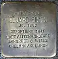 Stolperstein für Eduard Simon (Spichernstraße 57)