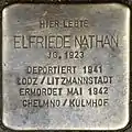 Stolperstein für Elfriede Nathan (Lothringer Straße 39)