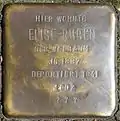 Stolperstein für Elise Ruben (Salierring 48)