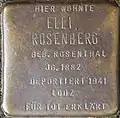 Stolperstein für Elli Rosenberg (Im Dau 12)