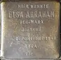 Stolperstein für Elsa Abraham (Im Dau 12)
