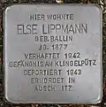 Stolperstein für Else Lippmann (Bachemer Straße 327)