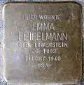 Stolperstein für Emma Feibelmann (Meister-Ekkehart-Straße 5)