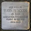 Stolperstein für Eugen Blühdorn (Theodor-Heuss-Ring 60)