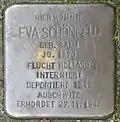 Stolperstein für Eva Schönfeld (Weyerstraße 89)