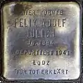Stolperstein für Felix Adolf Jülich (Engelbertstraße 44)