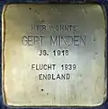 Stolperstein für Gert Minden (Spichernstraße 57)