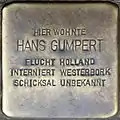 Stolperstein für Hans Gumpert (Berrenrather Straße 383)