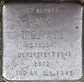 Stolperstein für Hans Treumann (Kaesenstraße 24)